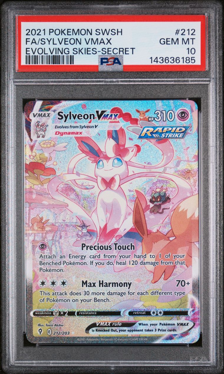 Sylveon VMAX Alternate Art 212/203 Evolving Skies PSA 10