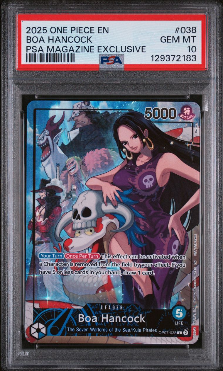 Boa Hancock & Shanks Sequential Set One Piece Magazine Exclusive PSA 10