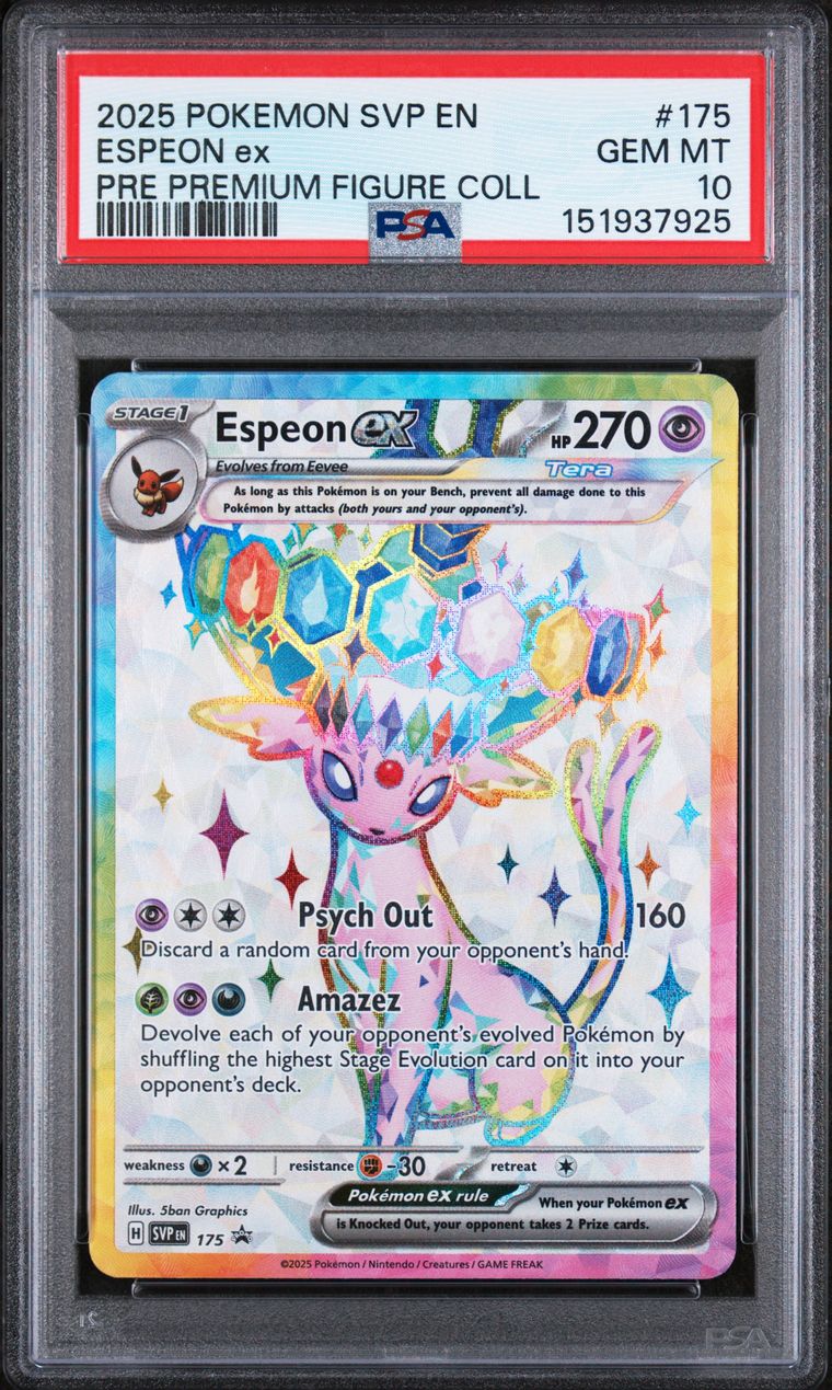Espeon ex und Umbreon ex Premium Figure Collection sequential PSA 10 Set