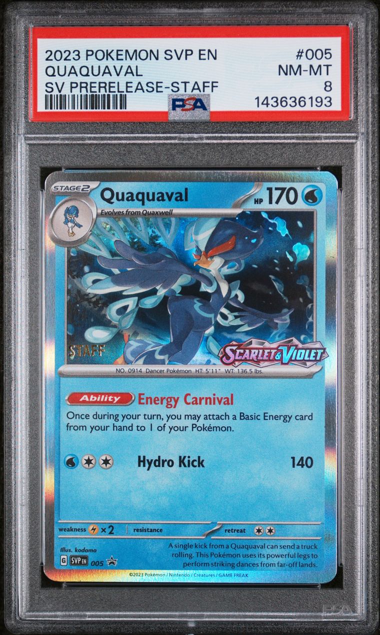 Quaquaval SVP005 Prerelease Staff Promo PSA 8 Englisch