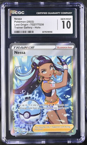 Nessa Full Art TG27/TG30 Lost Origin EN CGC 10