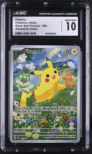 Pikachu SVP 088 Adventure Chest Promo EN CGC 10