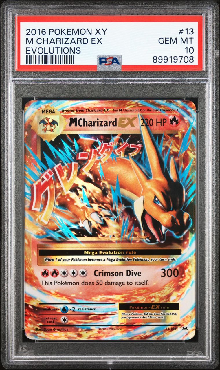 MCharizard 13/108 Evolutions PSA 10