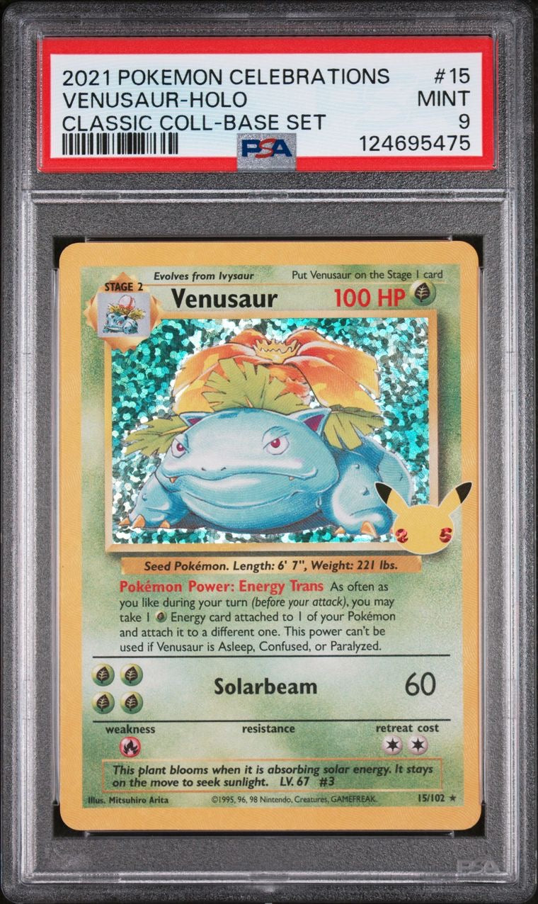 Venusaur Holo 15/102 Celebrations EN PSA 9
