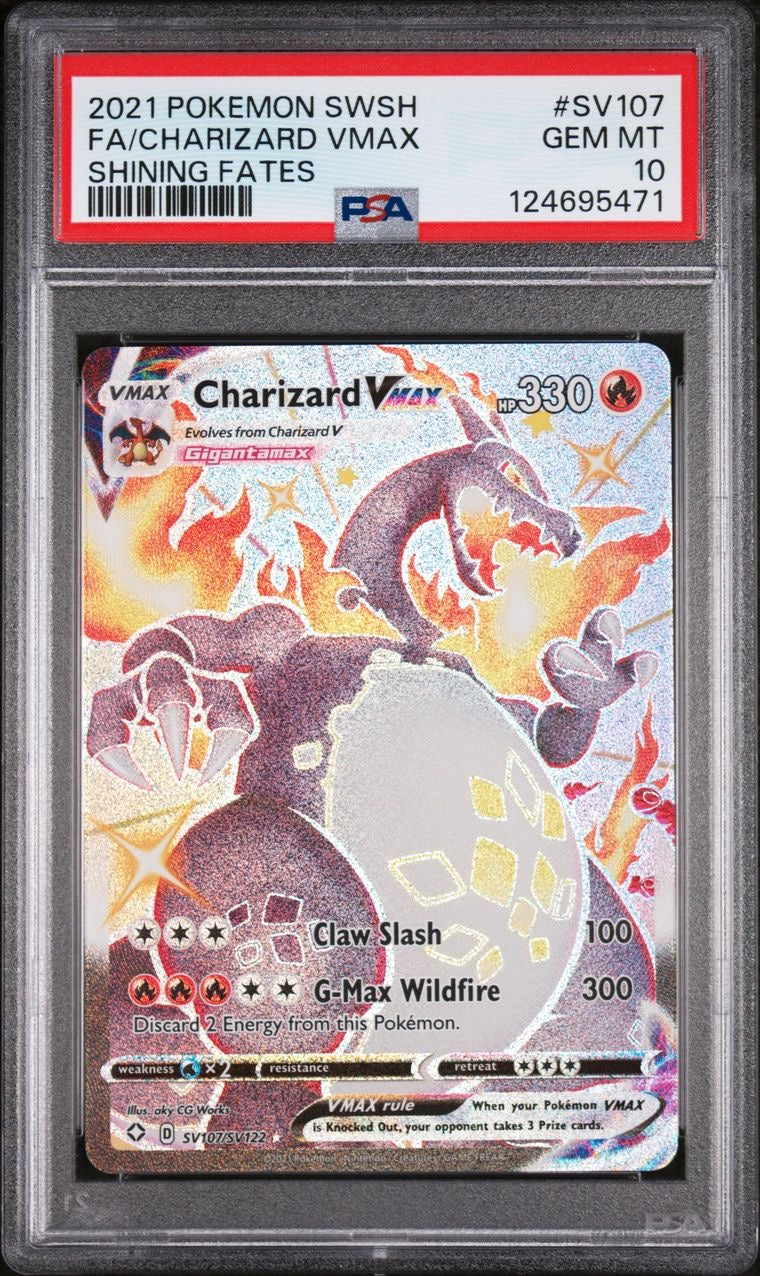 Charizard Vmax SV107/SV122 Shining Fates EN PSA 10