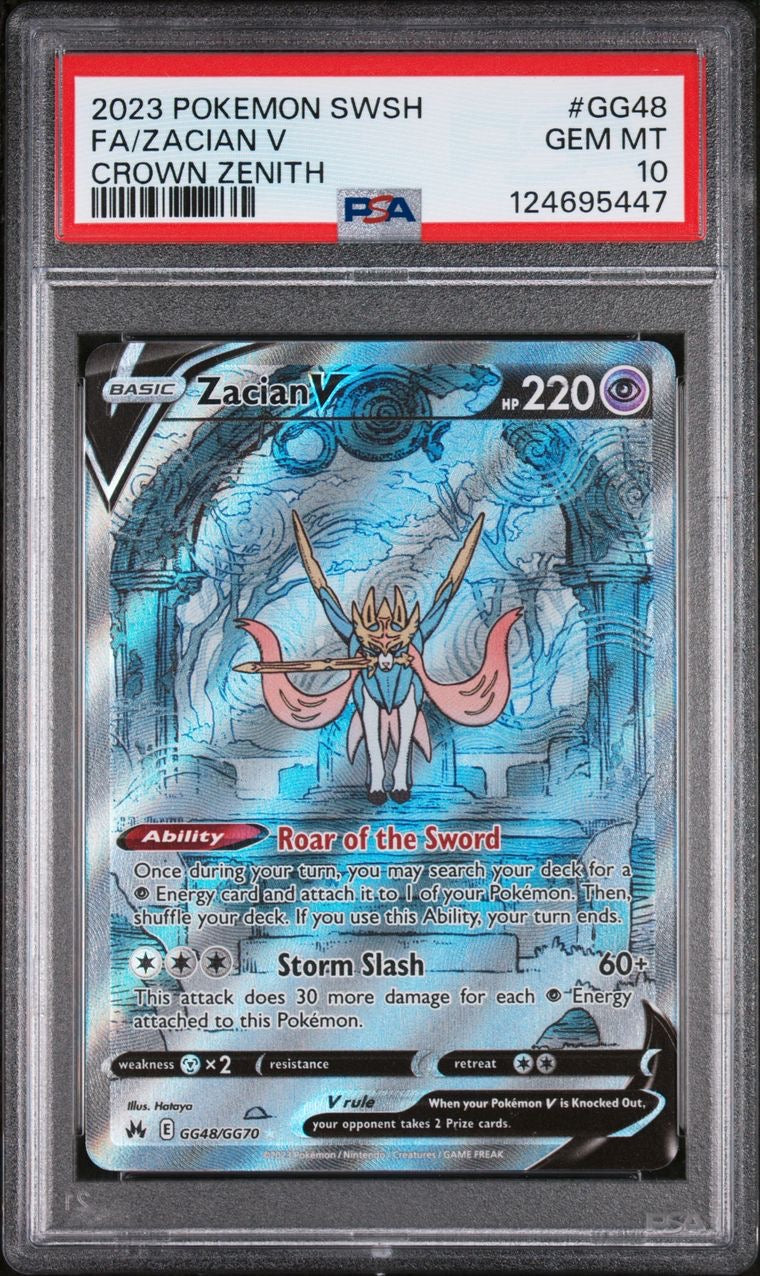 Zacian V SIR GG48/GG70 Crown Zenith EN PSA 10