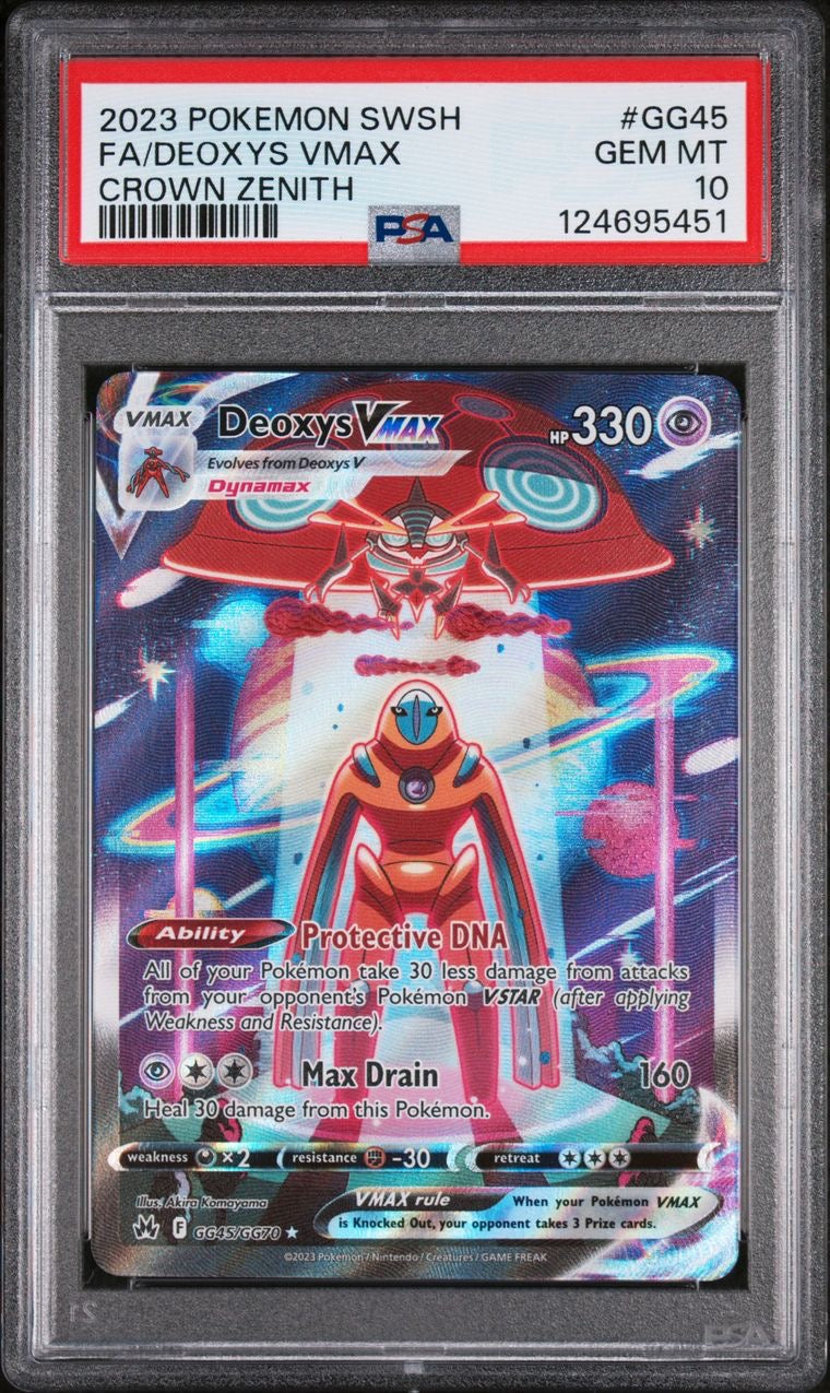 Deoxys Vmax SIR GG45/GG70 Crown Zenith EN PSA 10