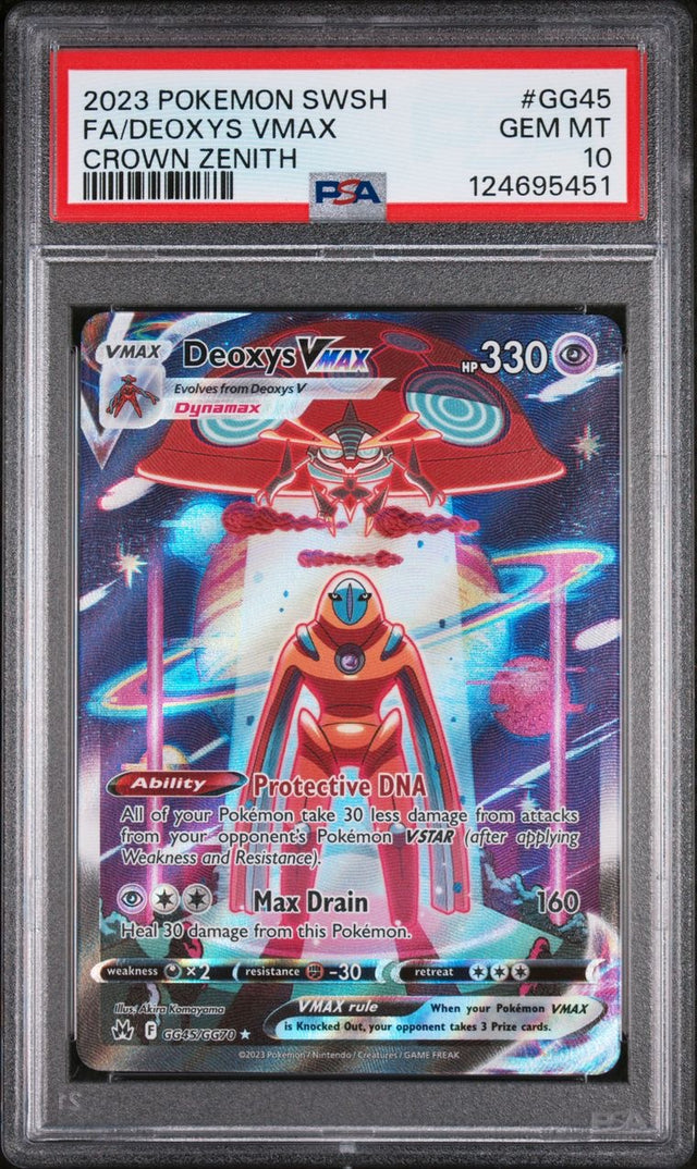 Deoxys Vmax SIR GG45/GG70 Crown Zenith EN PSA 10