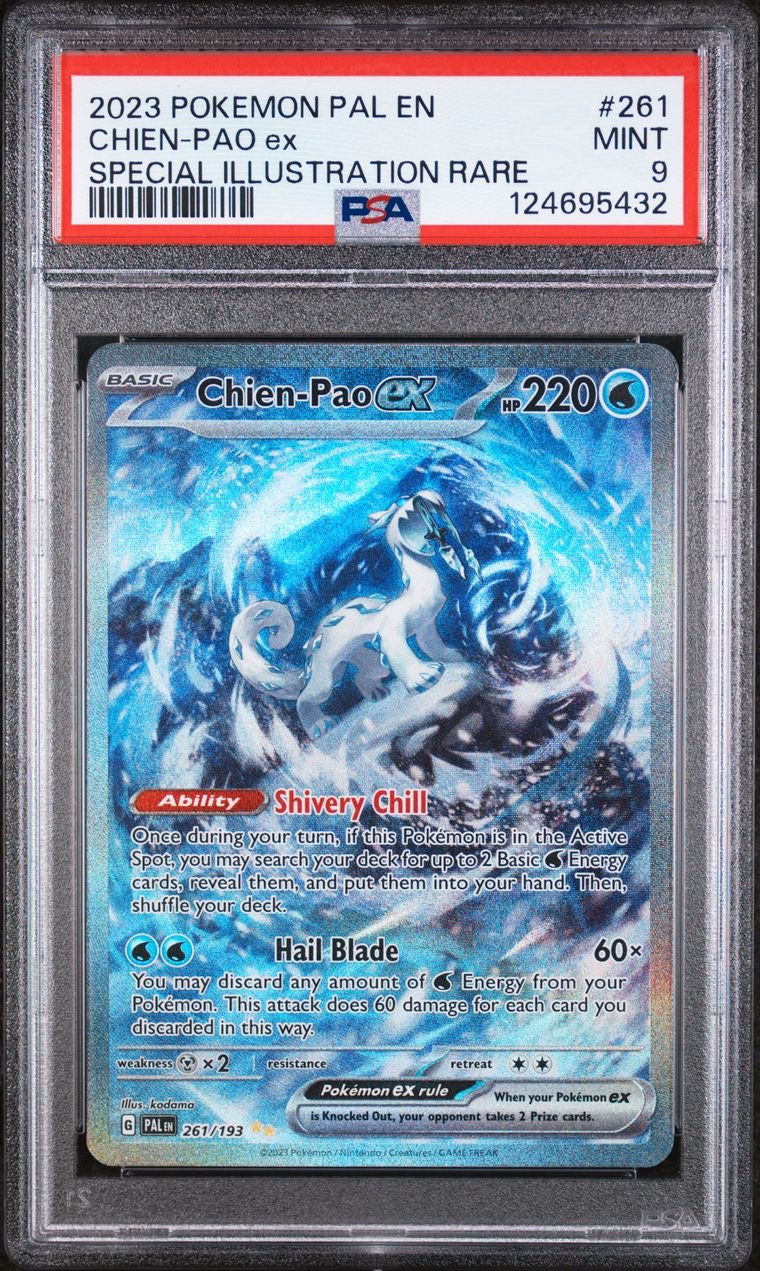 Chien-Pao ex SIR 261/193 Paldea Evolved EN PSA 9