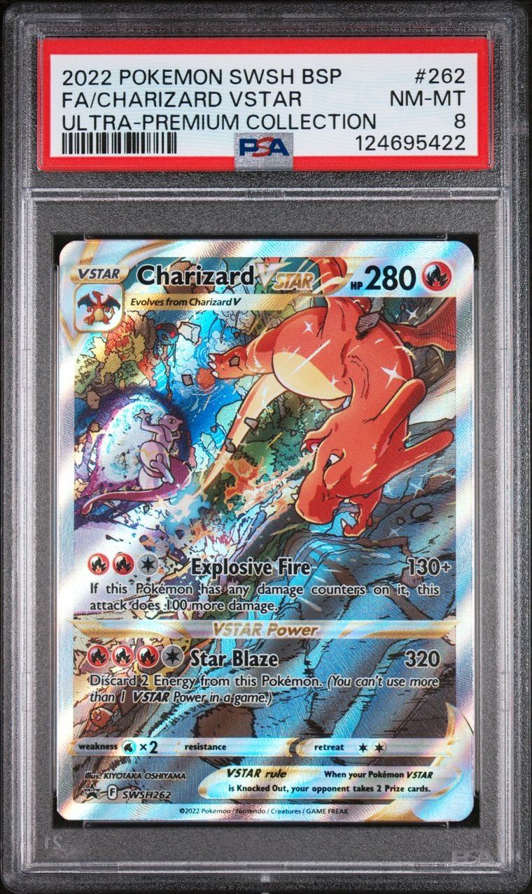 Charizard Vstar SWSH262 UPC Promo EN PSA 8