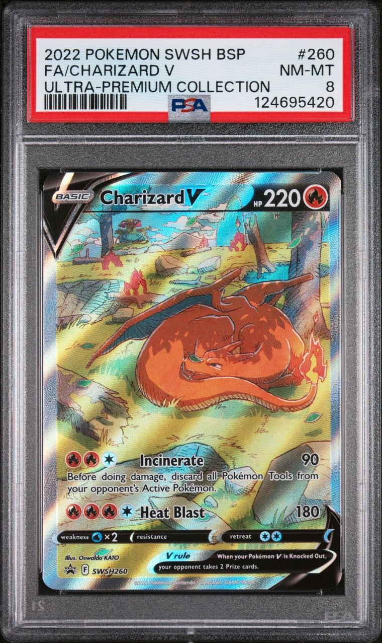 Charizard Vstar SWSH260 UPC Promo EN PSA 8
