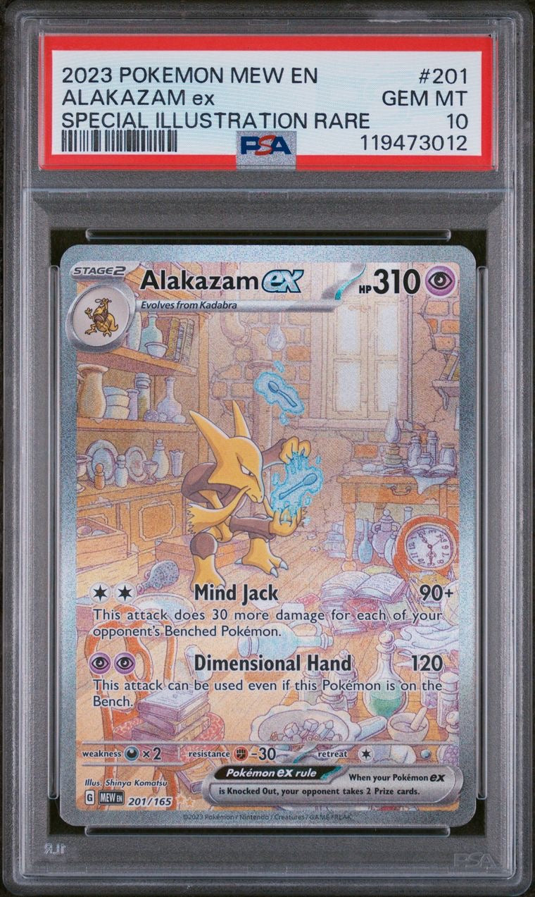 Alakazam ex SIR 201/165 151 EN PSA 10