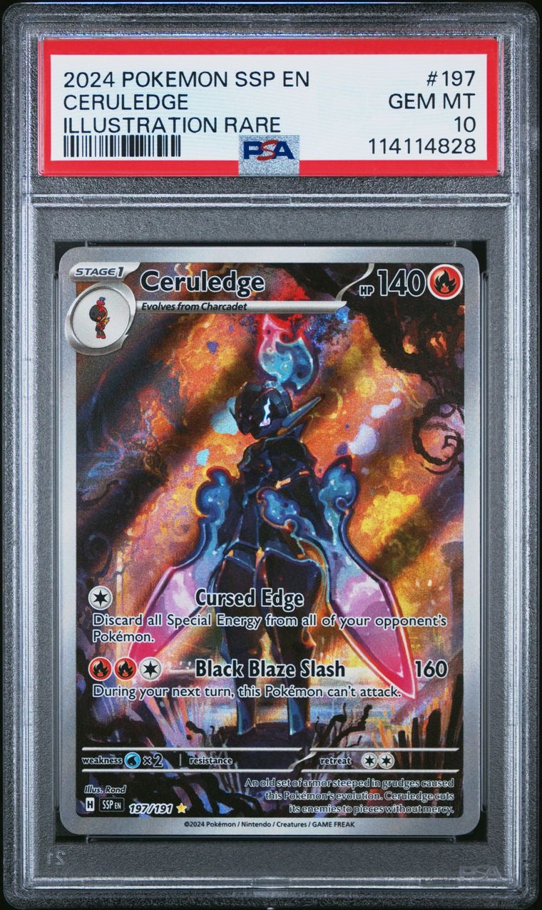 Ceruledge IR 197/191 Surging Sparks EN PSA 10