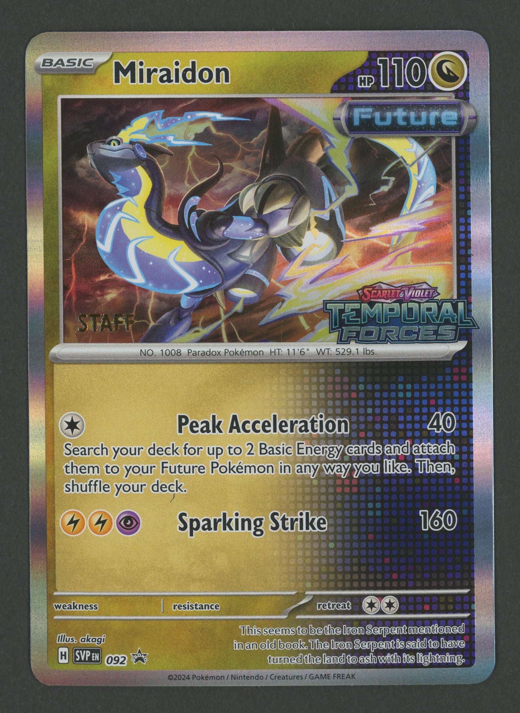 Miraidon SVP 092 Temporal Forces Staff EN S