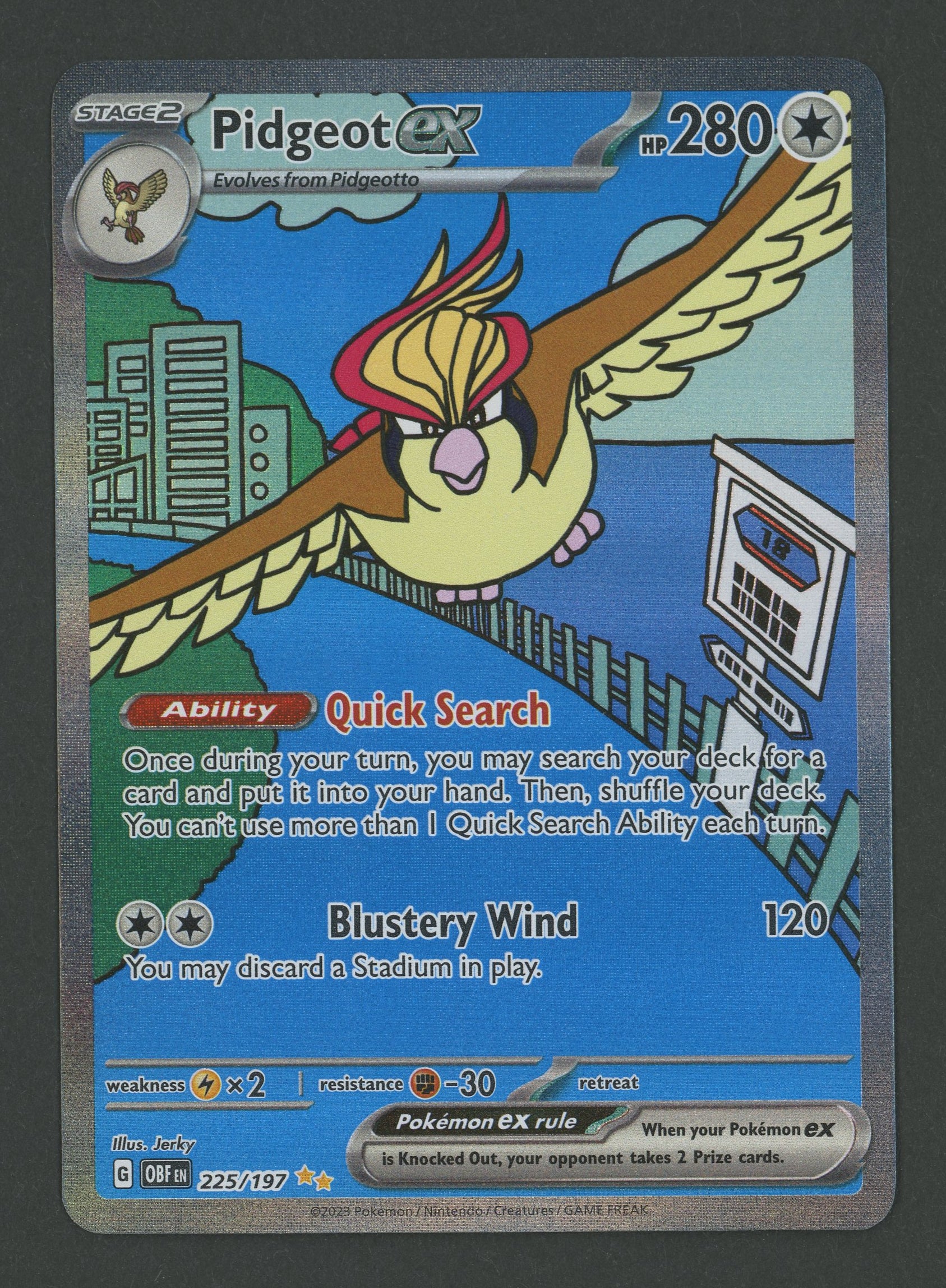 Pidgeot ex SIR 225/197 Obsidian Flames EN S