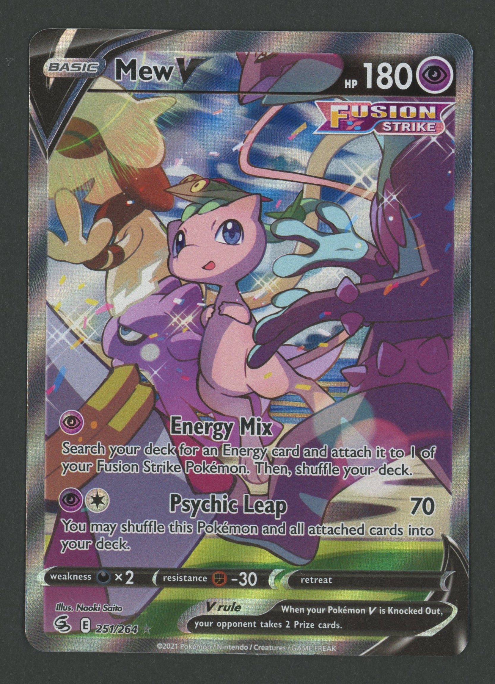 Mew V Alt Art 251/264 Fusion Strike EN S