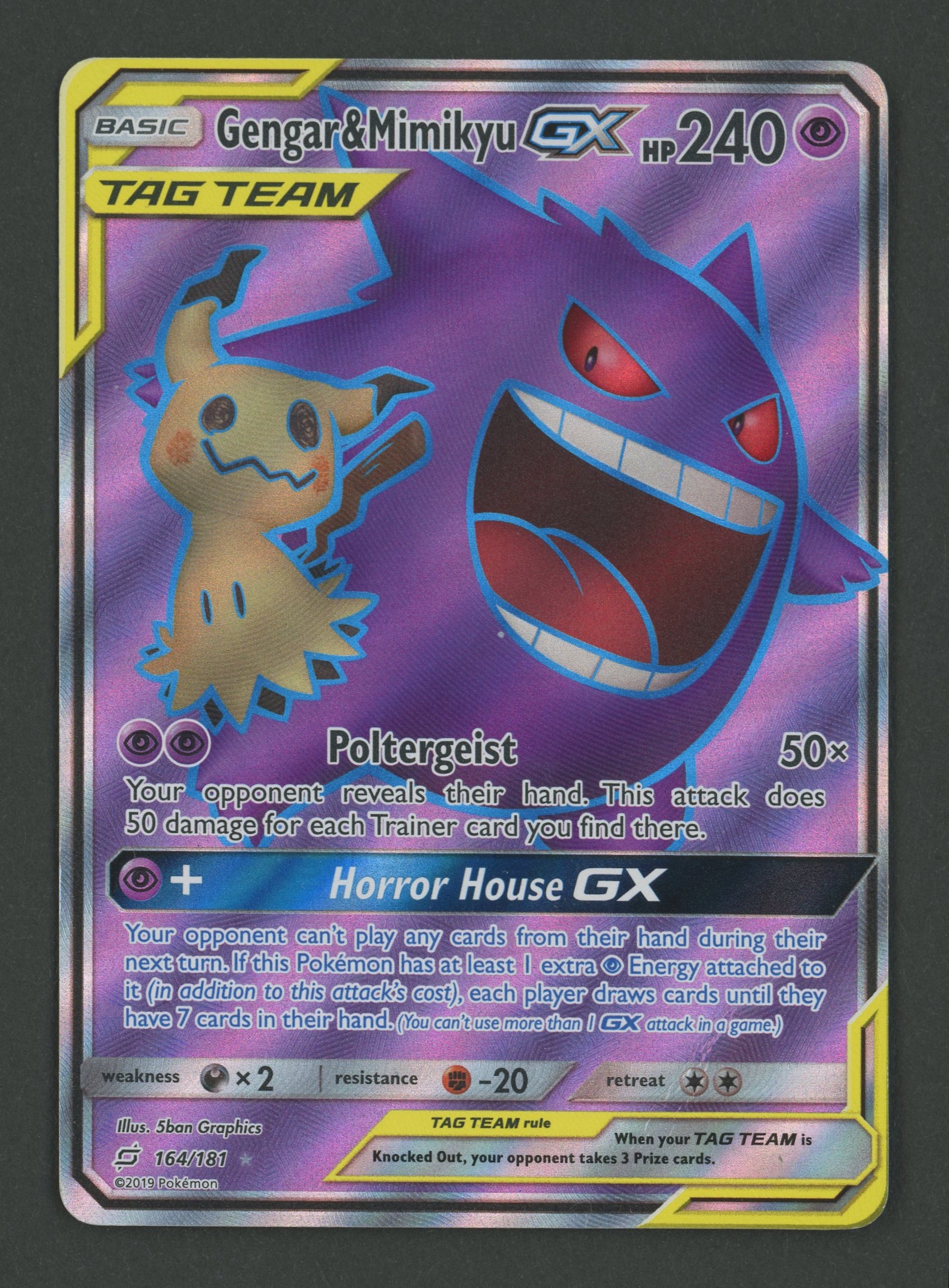 Gengar & Mimikyu GX 164/181 Team Up EN C