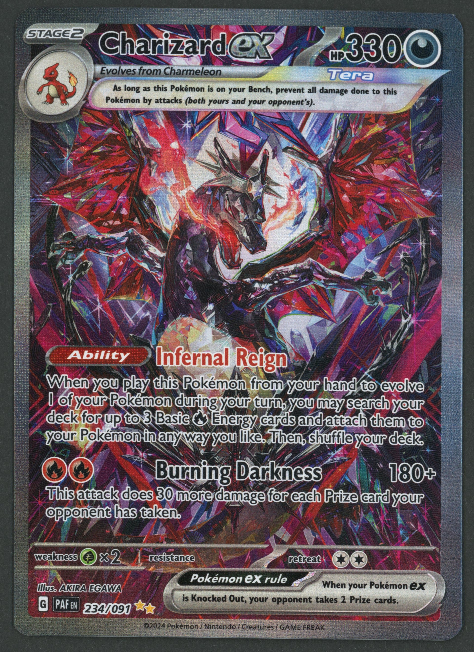 Charizard ex SIR 234/091 Paldean Fates EN S