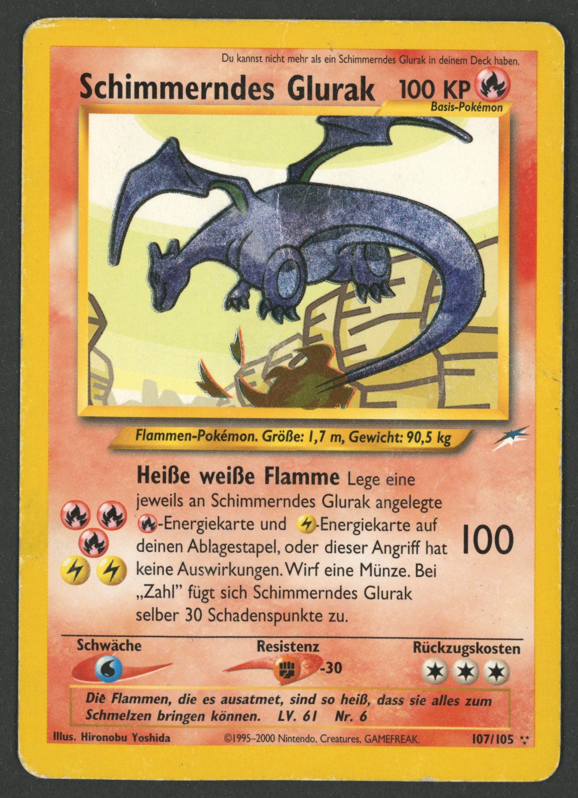 Schimmerndes Glurak 107/105 Neo Destiny DE D