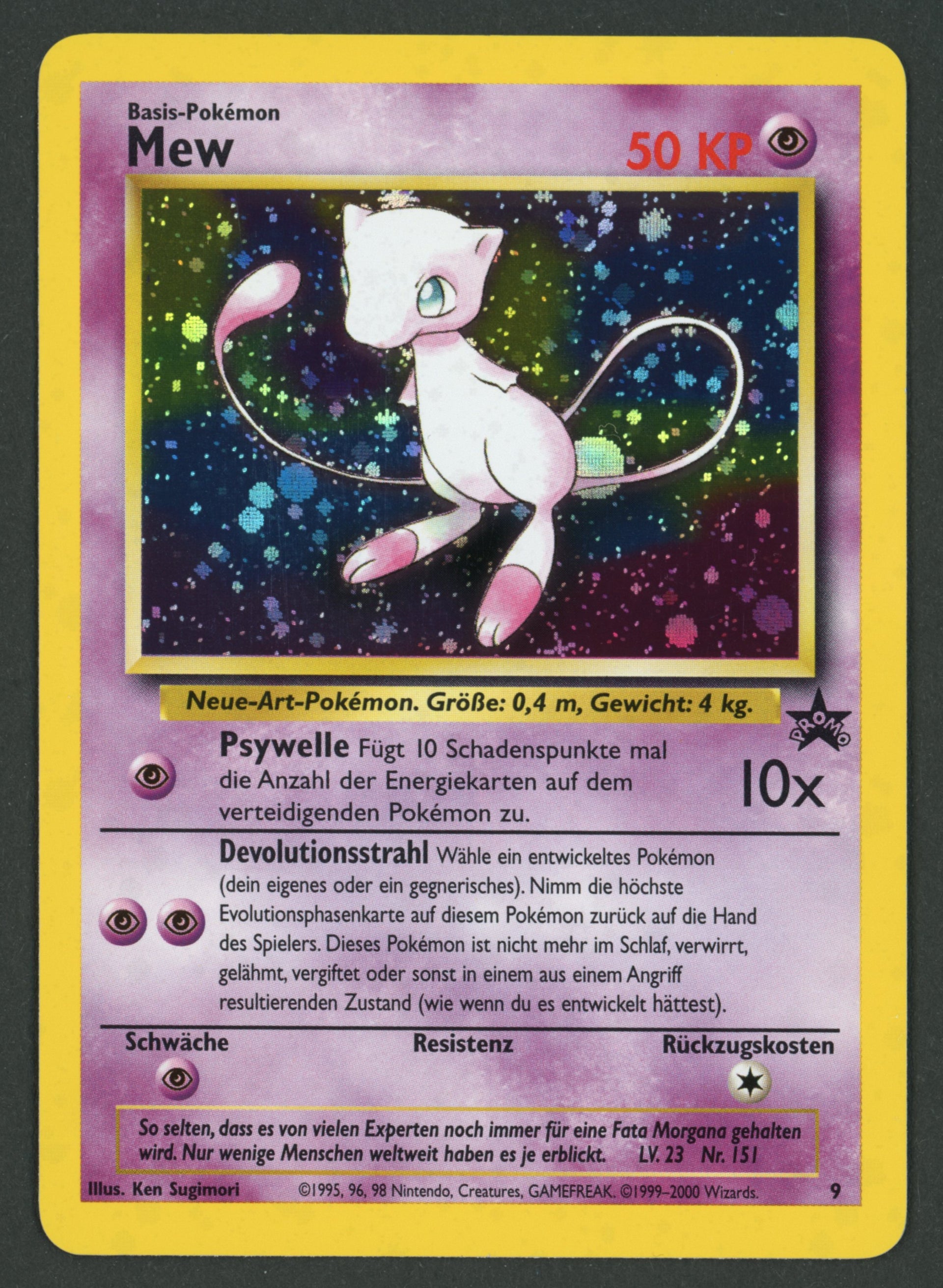 Mew Holo 9 Black Star Promo DE S-