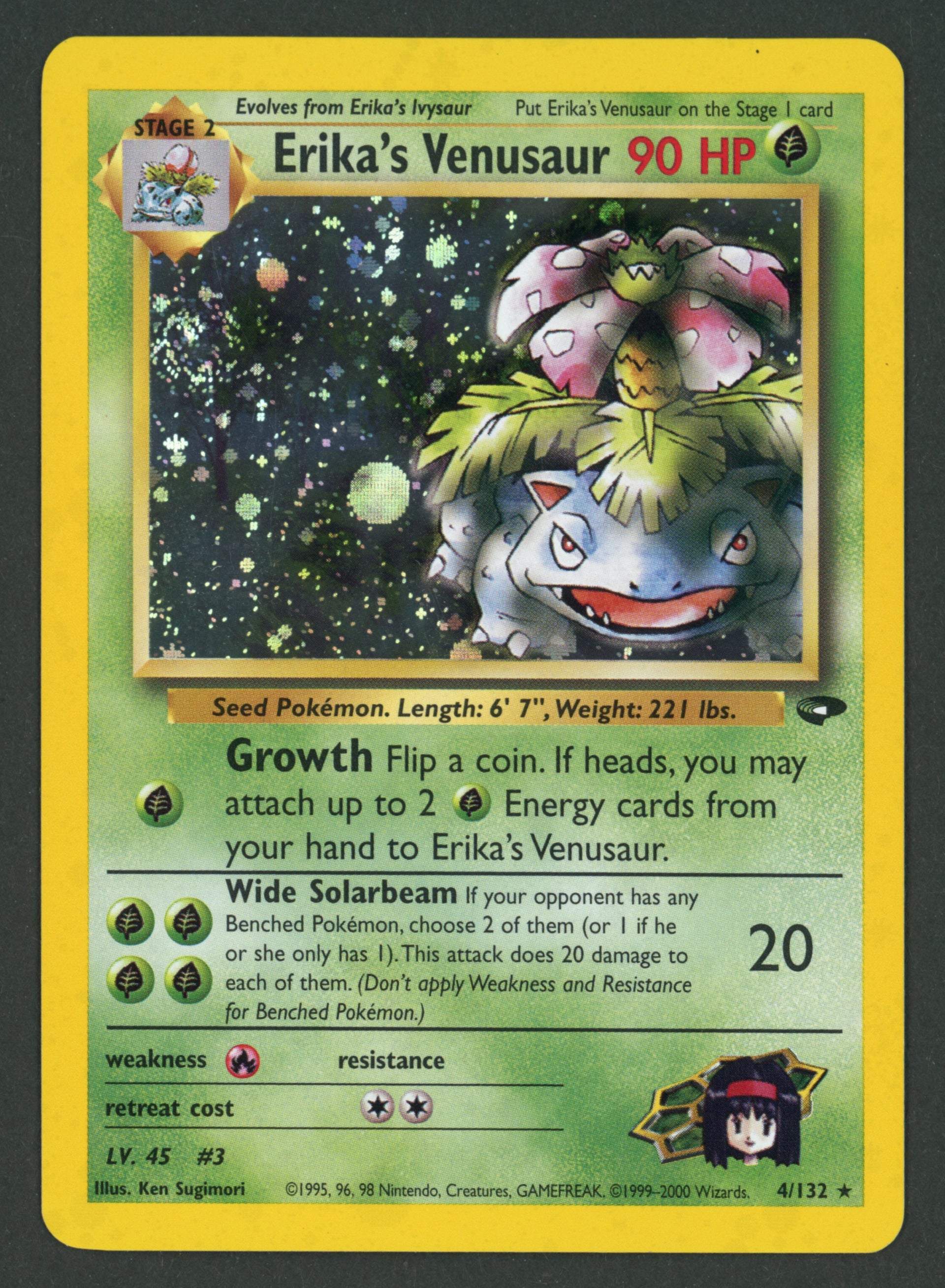 Erika's Venusaur Holo 4/132 Gym Challenge EN A