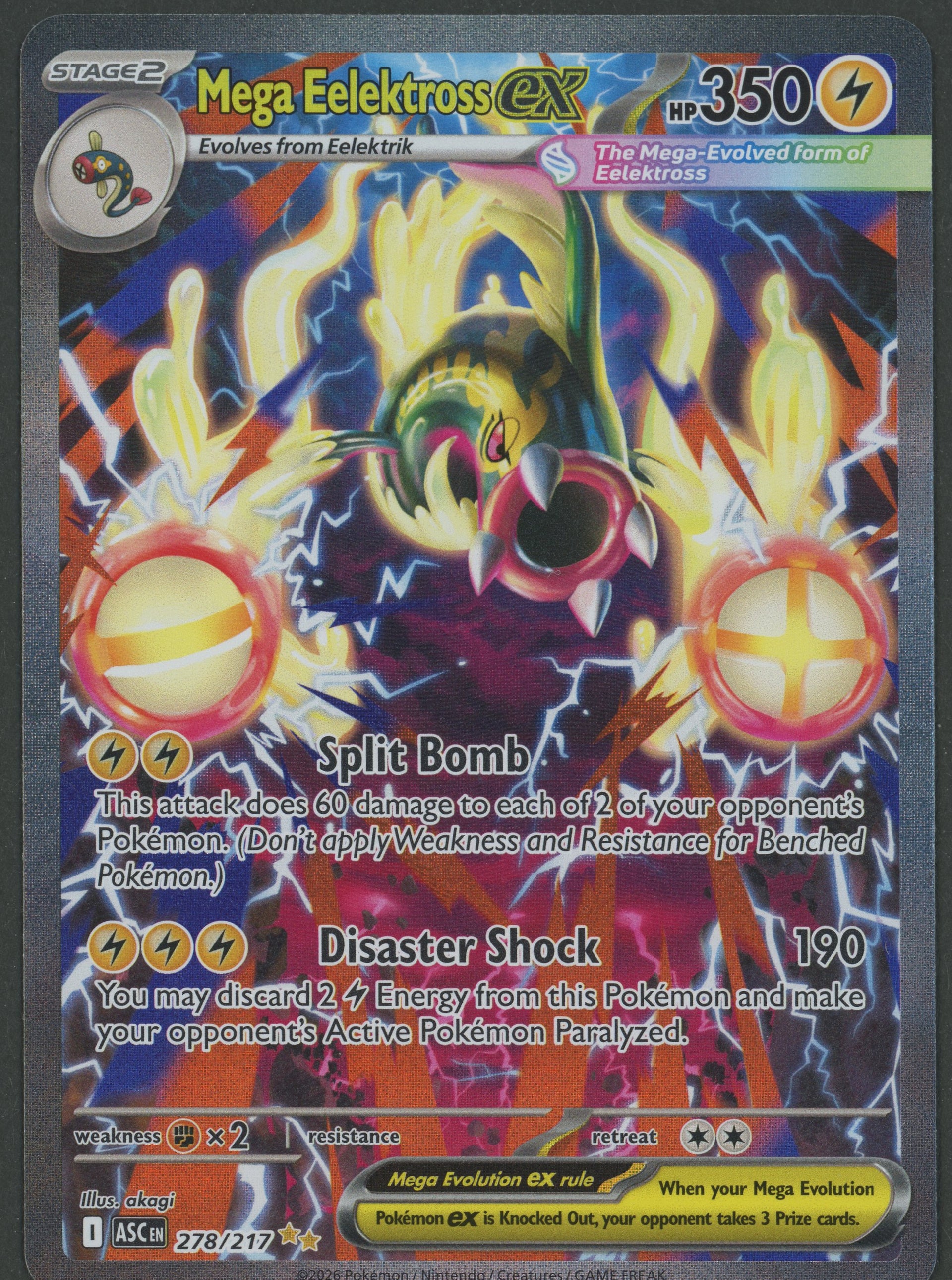 Mega Elektross ex SIR 278/217 Ascended Heroes EN S