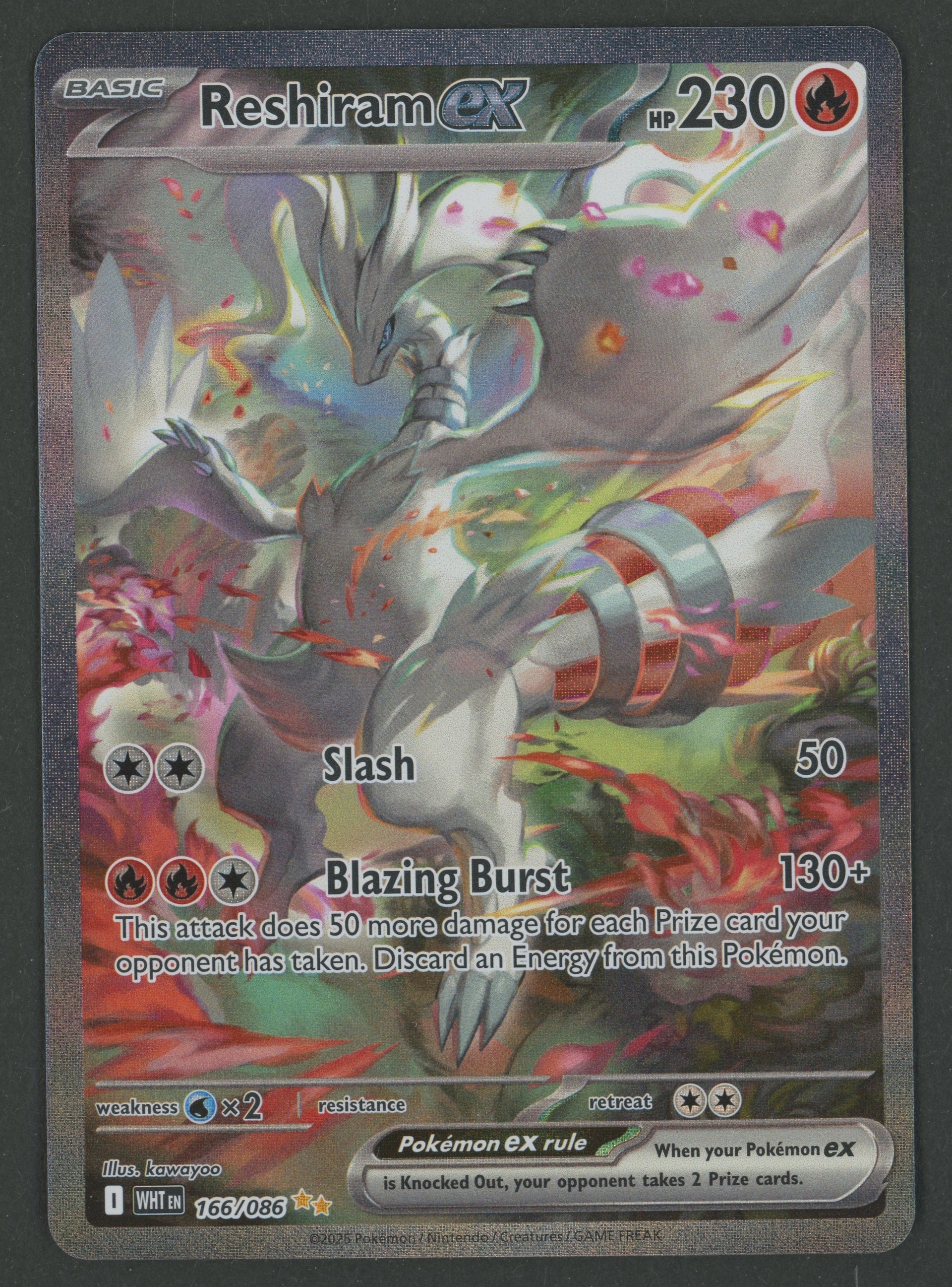 Reshiram ex SIR 166/086 White Flare EN S