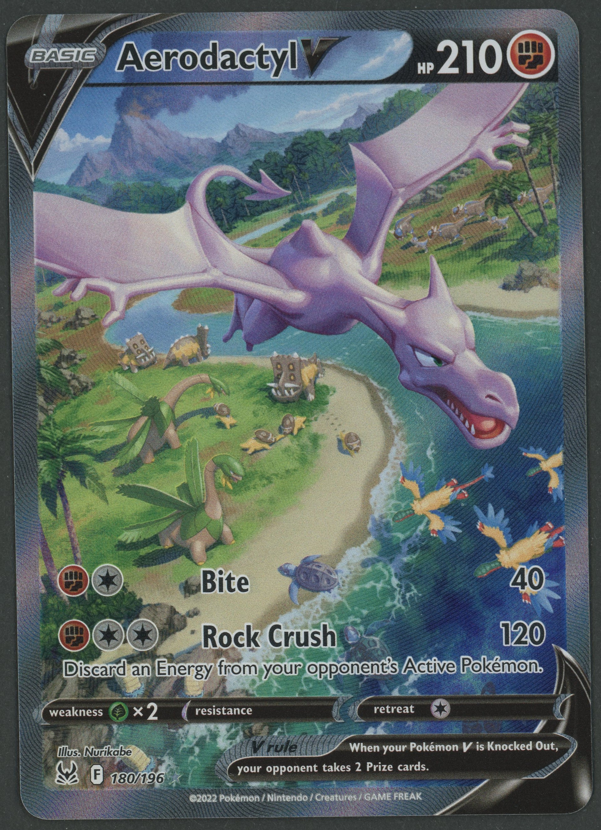 Aerodactyl V Alt Art 180/196 Lost Origin EN S