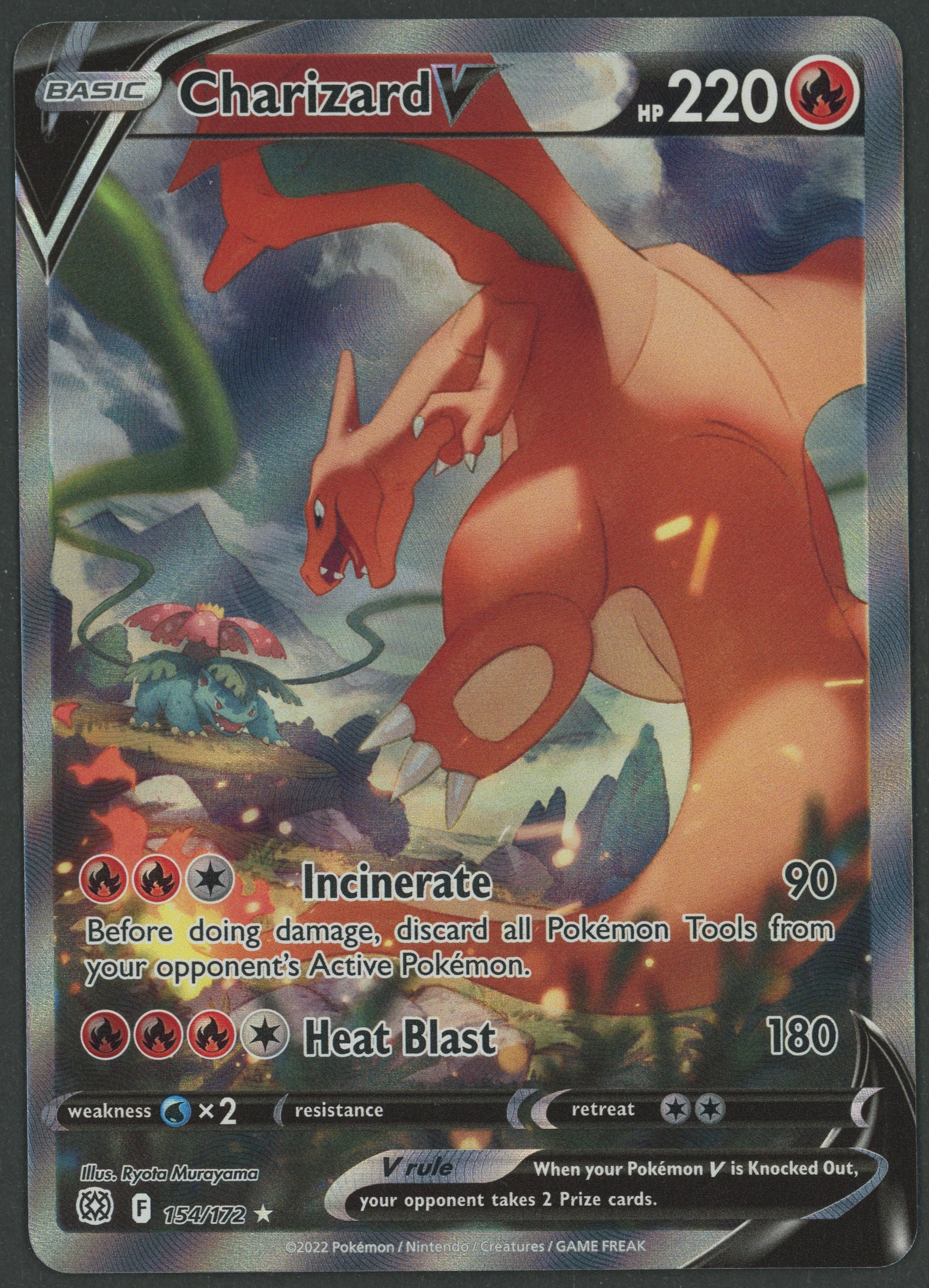 Charizard V Alt Art 154/172 Brillant Stars EN S