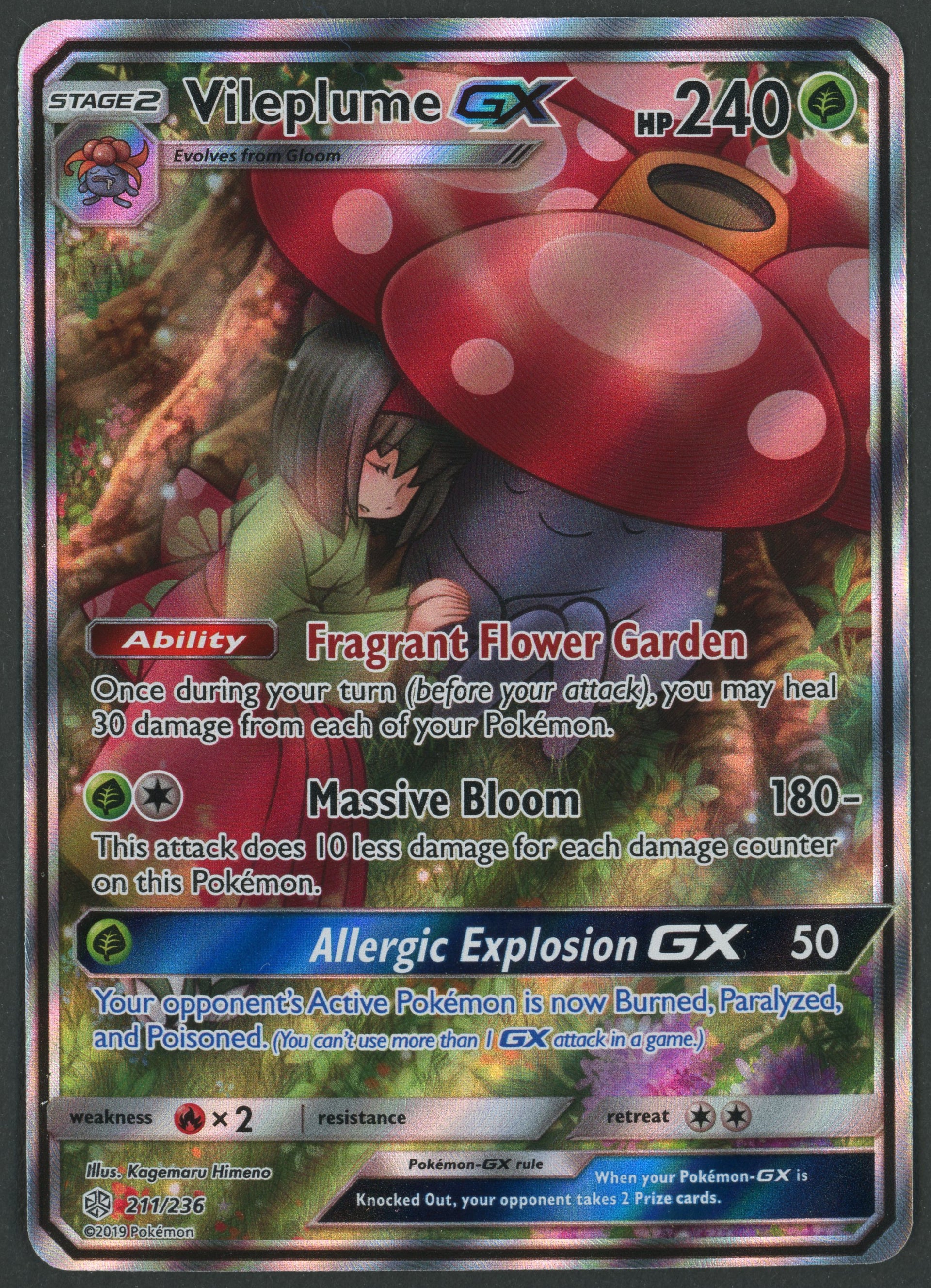 Vileplume GX Alt Art 211/236 Cosmic Eclipse EN S