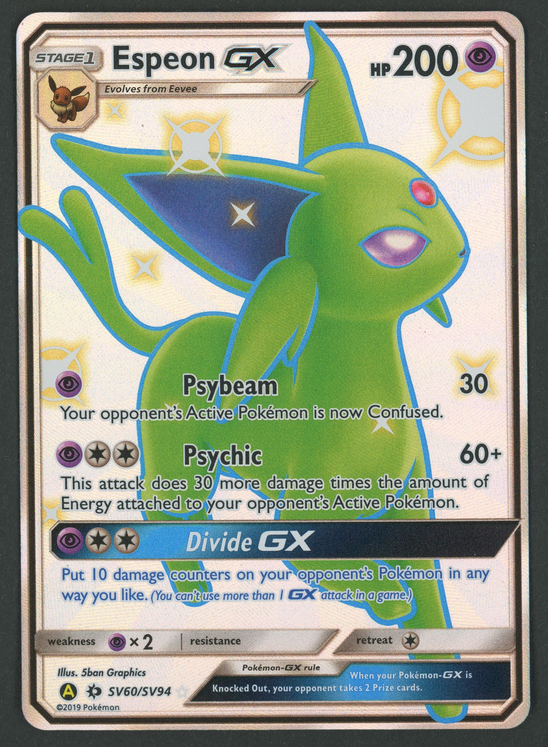 Espeon GX Shiny SV60/SV94 Hidden Fates EN S
