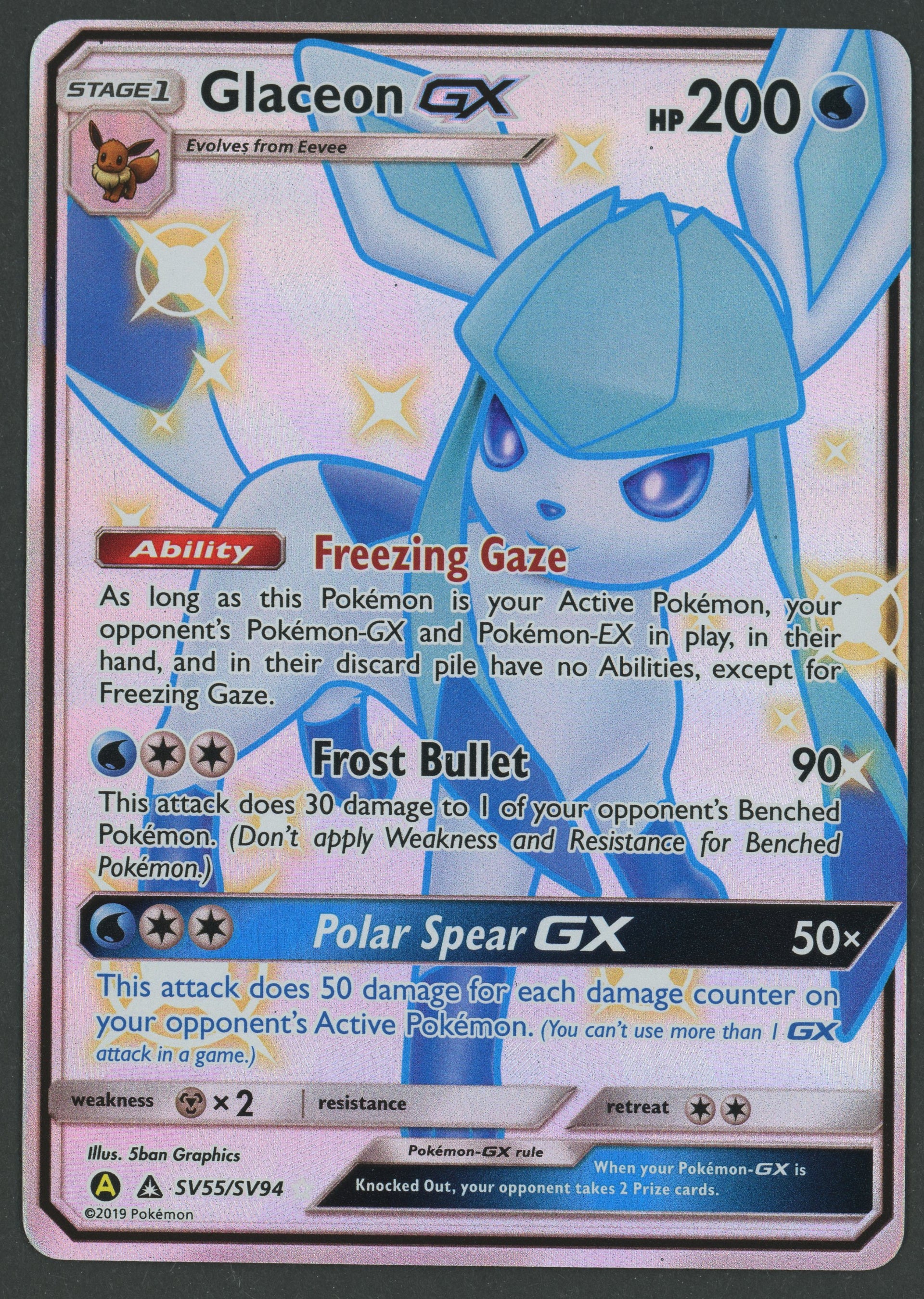 Glaceon GX SV55/SV94 Hidden Fates EN S