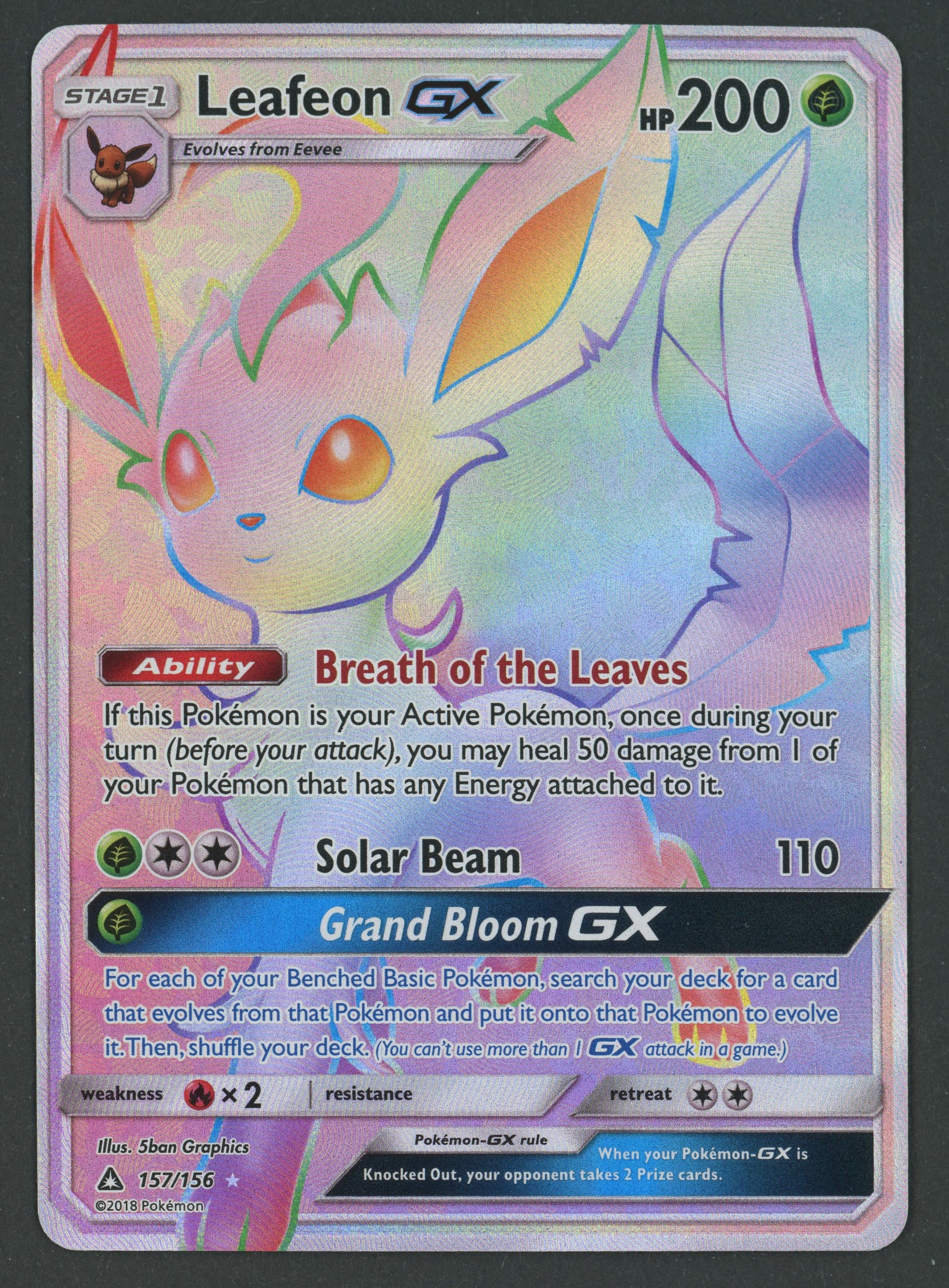 Leafeon GX HR 157/156 Ultra Prisma EN S