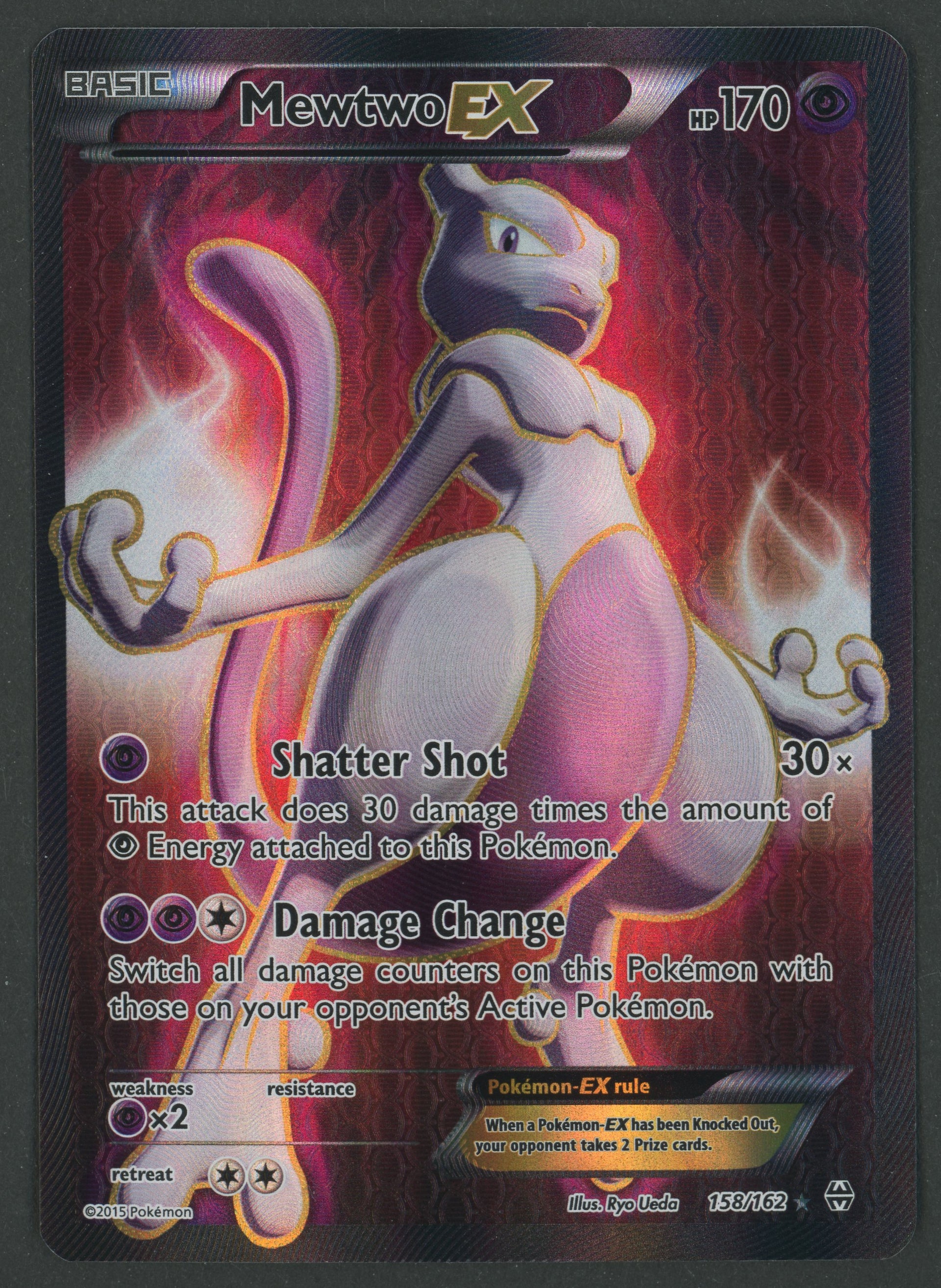 Mewtwo EX Full Art 158/162 Breakthrough EN S-