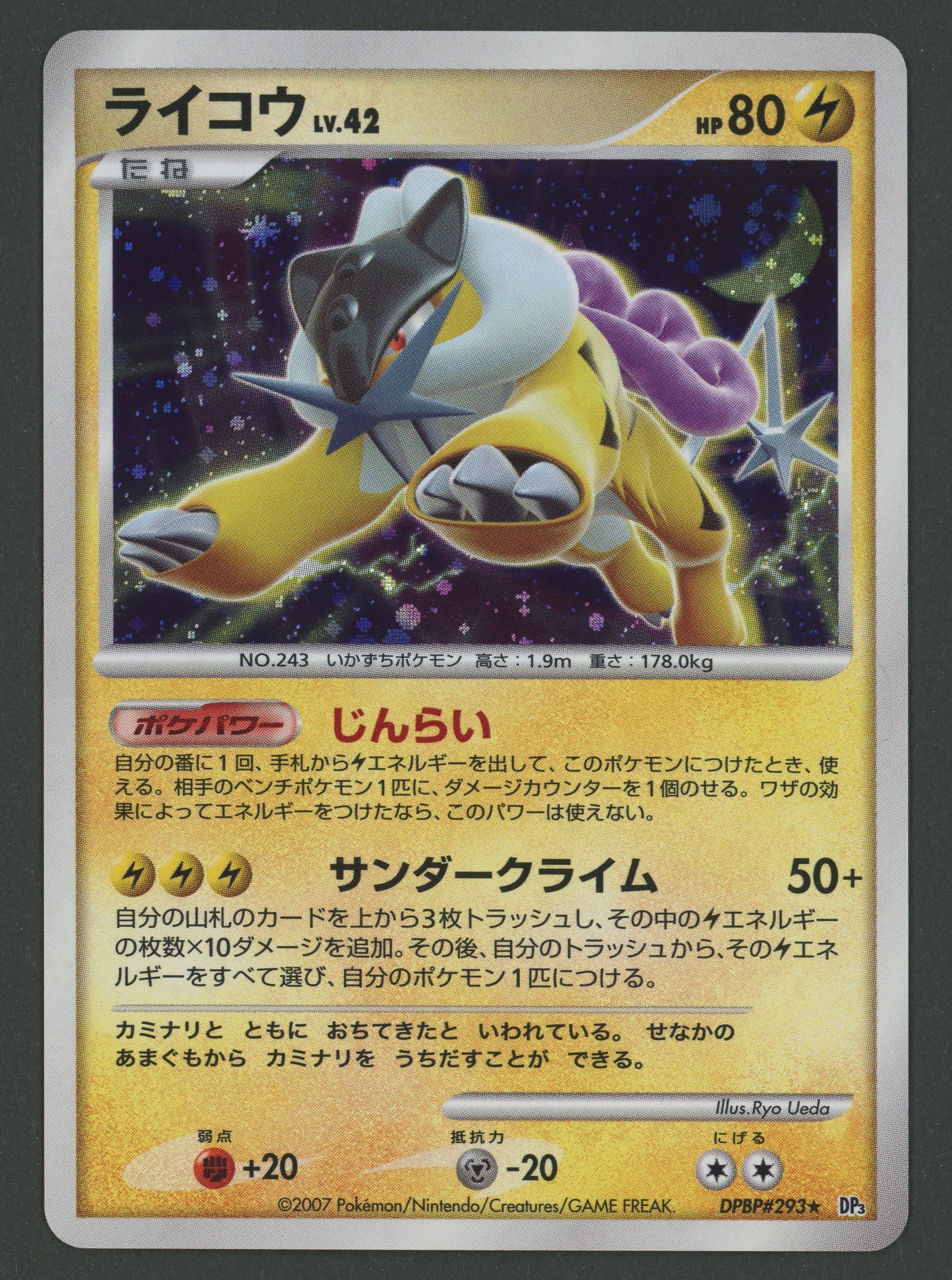 Raikou Holo DPBP293 JAP B