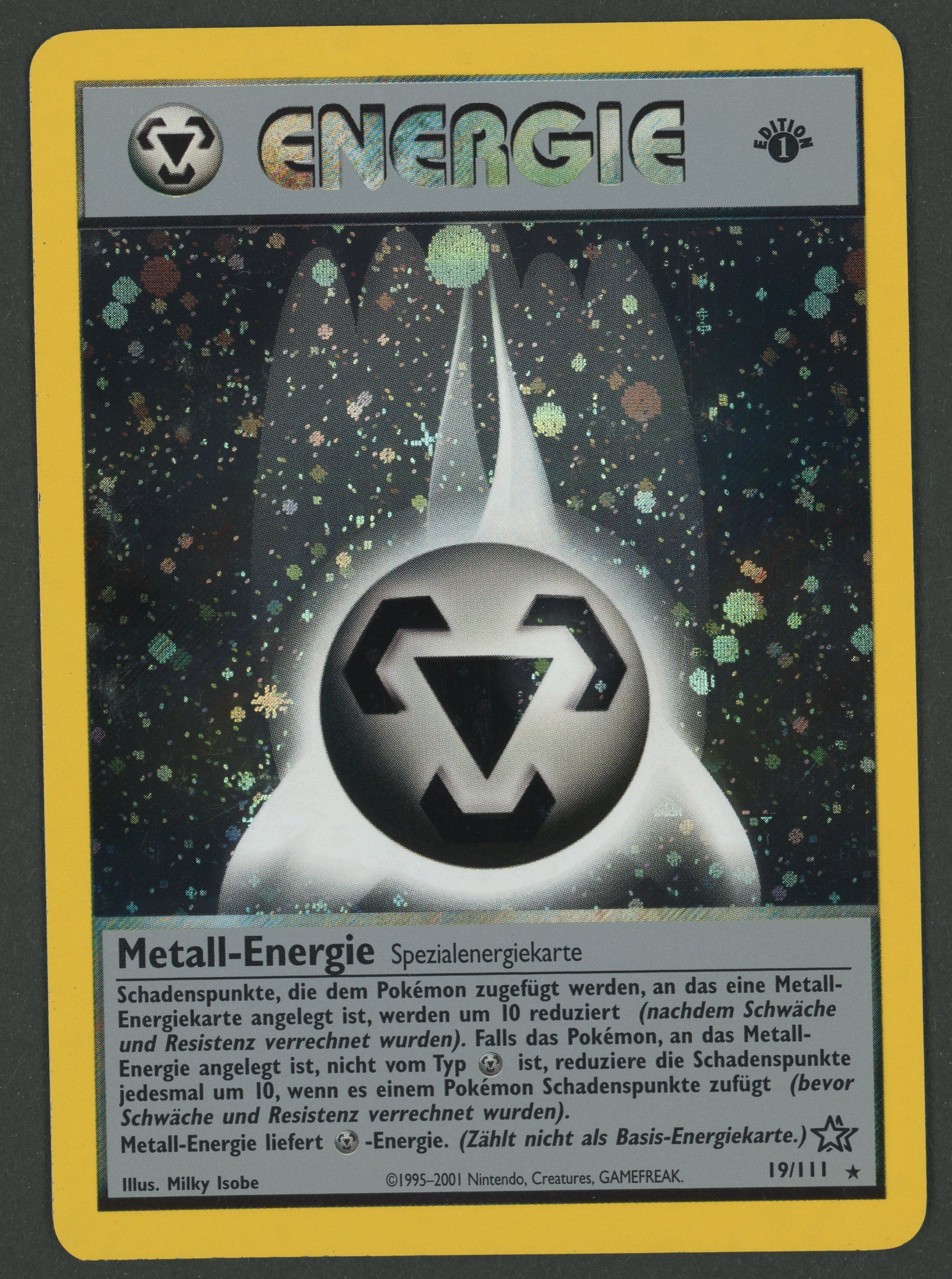 Metall-Energie Holo 19/111 Neo Genesis 1.edition DE C
