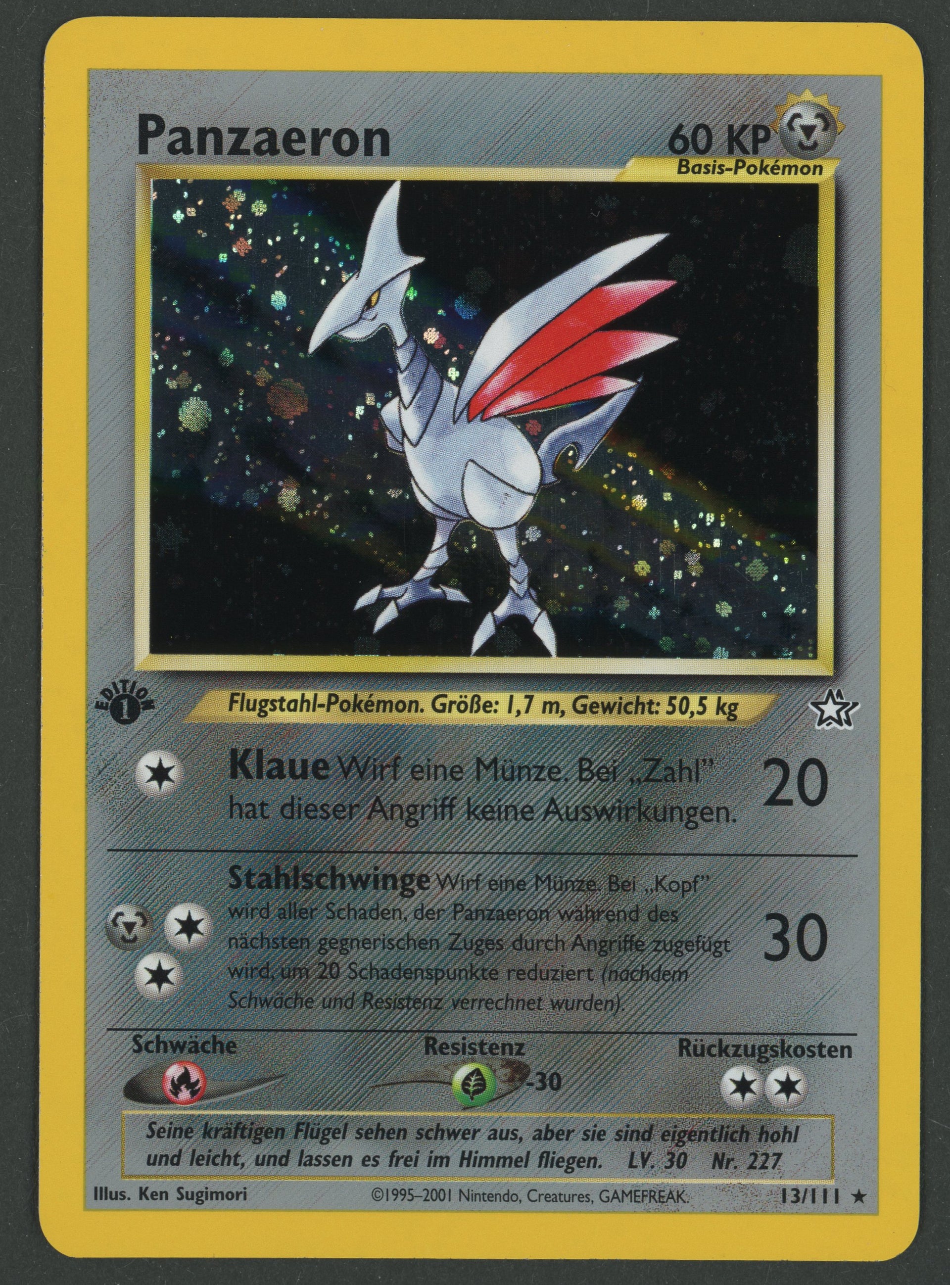 Panzaeron Holo 13/111 Neo Genesis 1.edition DE B