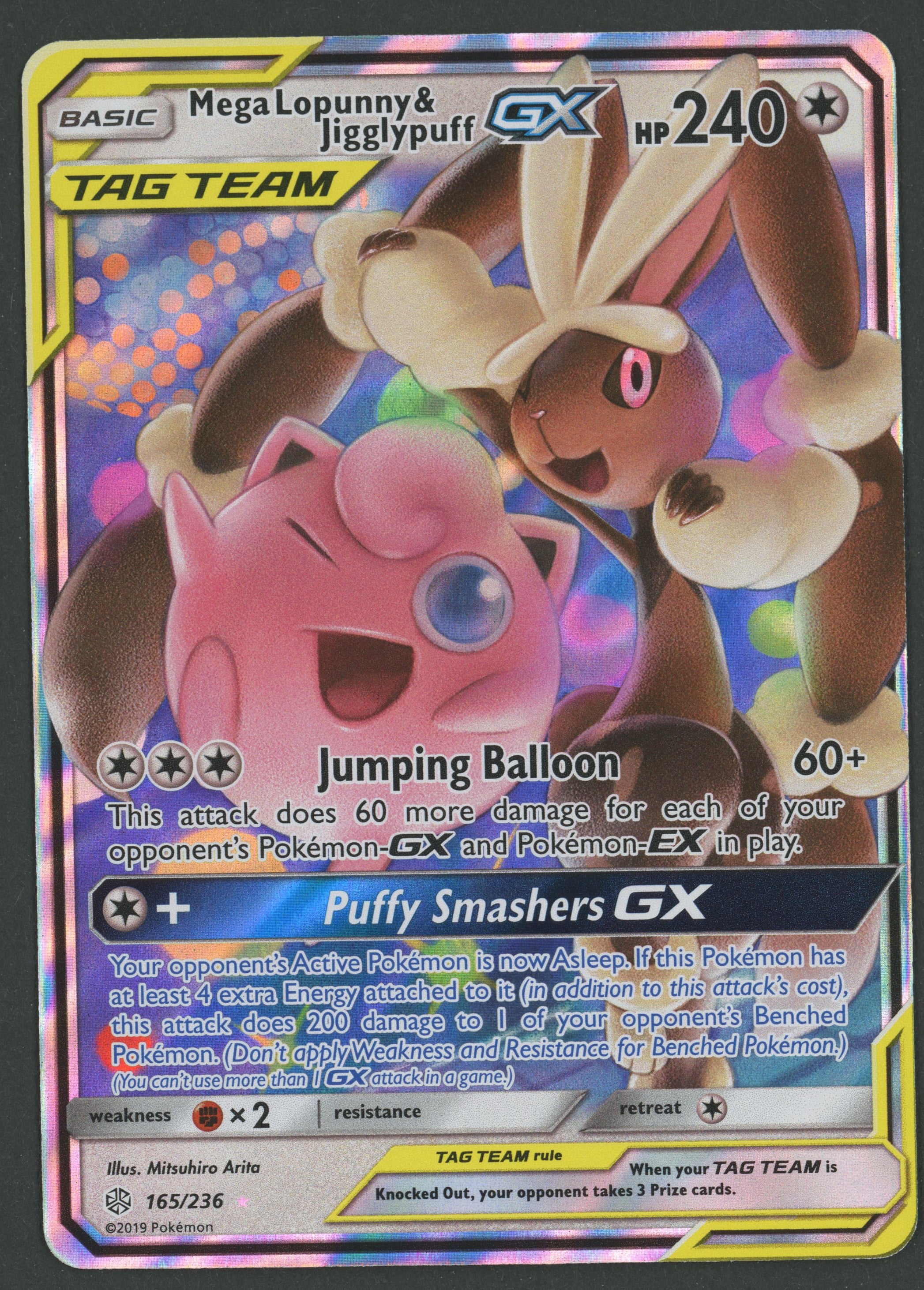 Mega Lopunny und Jigglypuff GX 165/236 Cosmic Eclipse