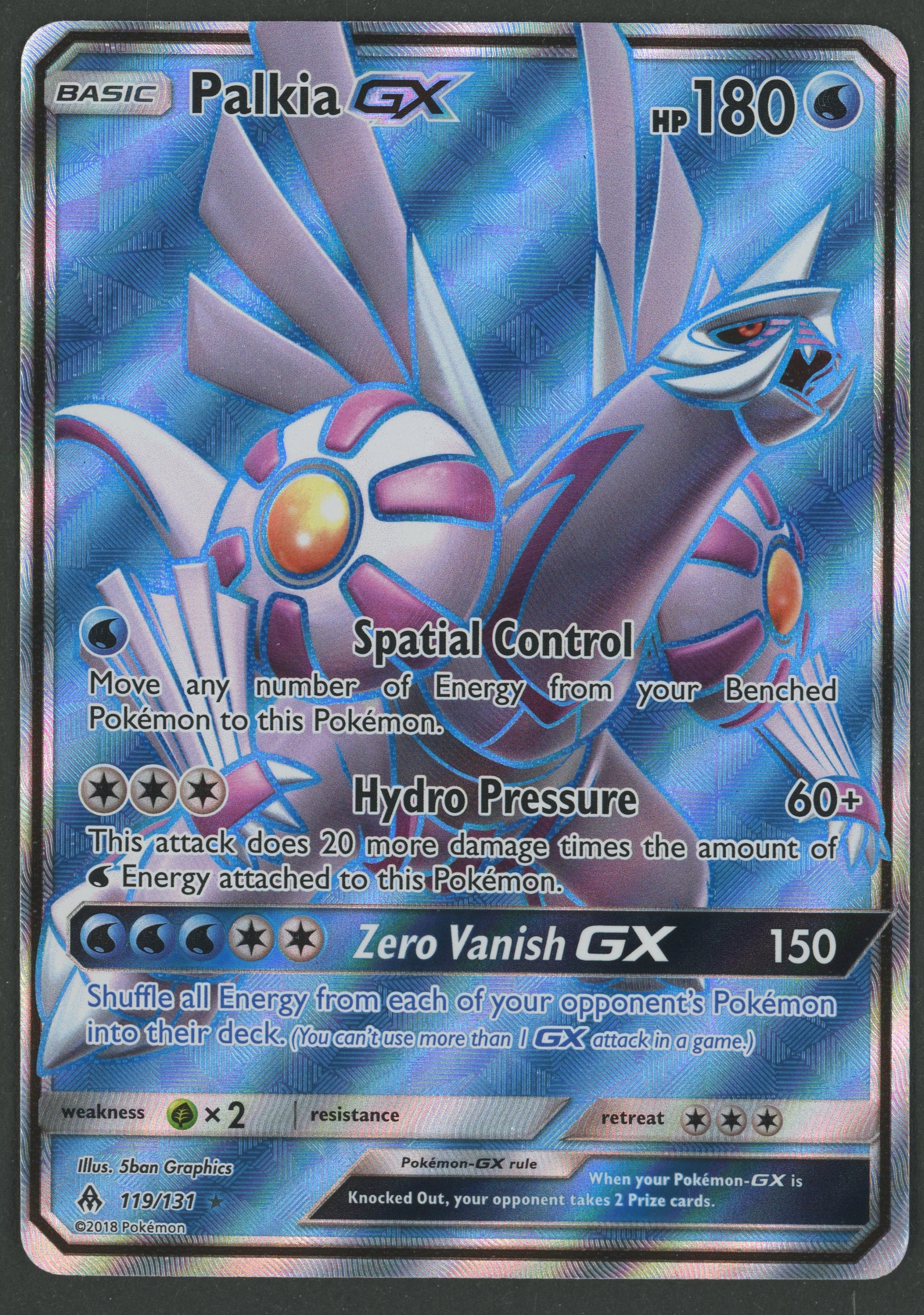 Palkia GX Full Art 119/131 Forbidden Light