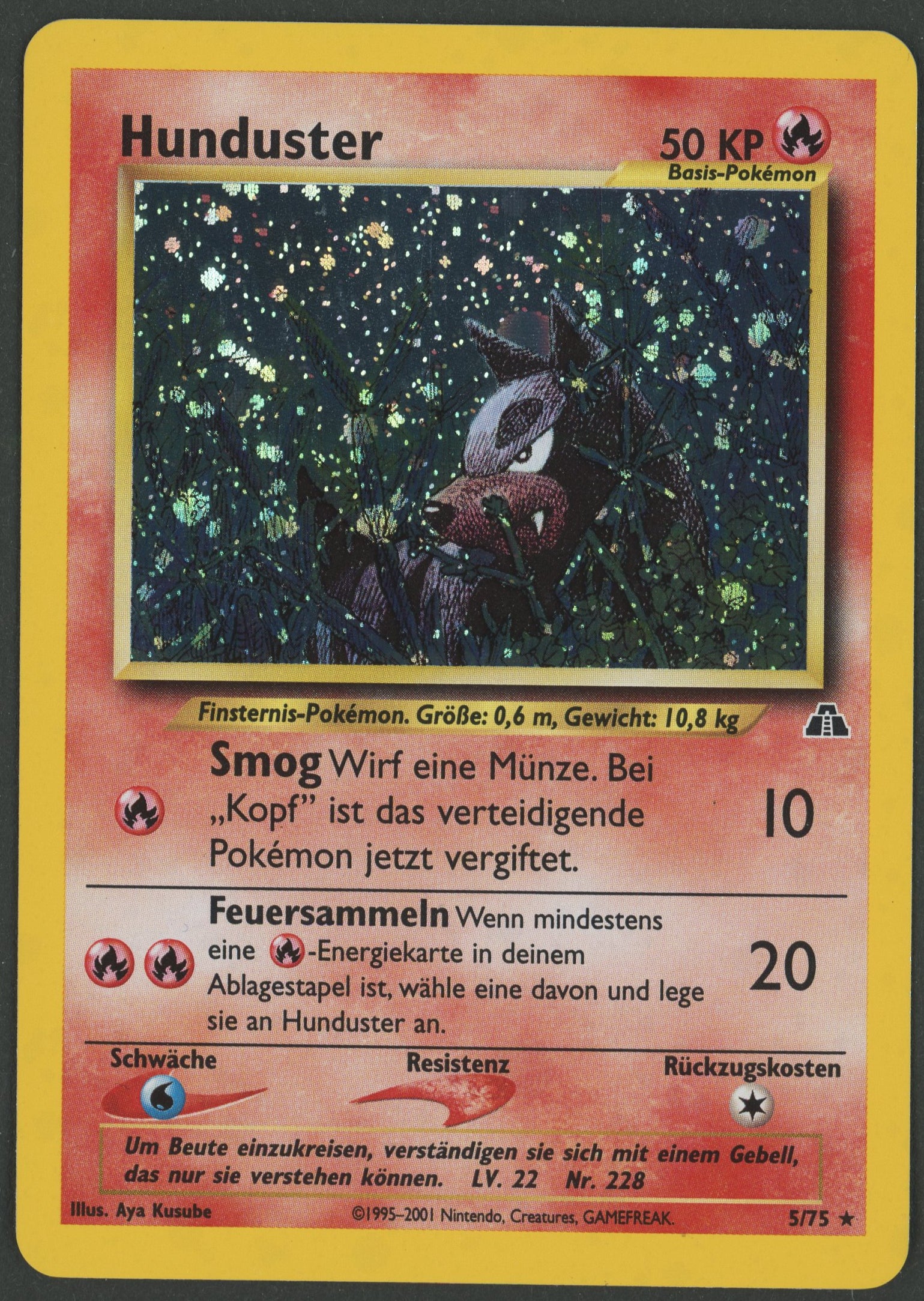 Hunduster Holo 5/75 Neo Discovery deutsch