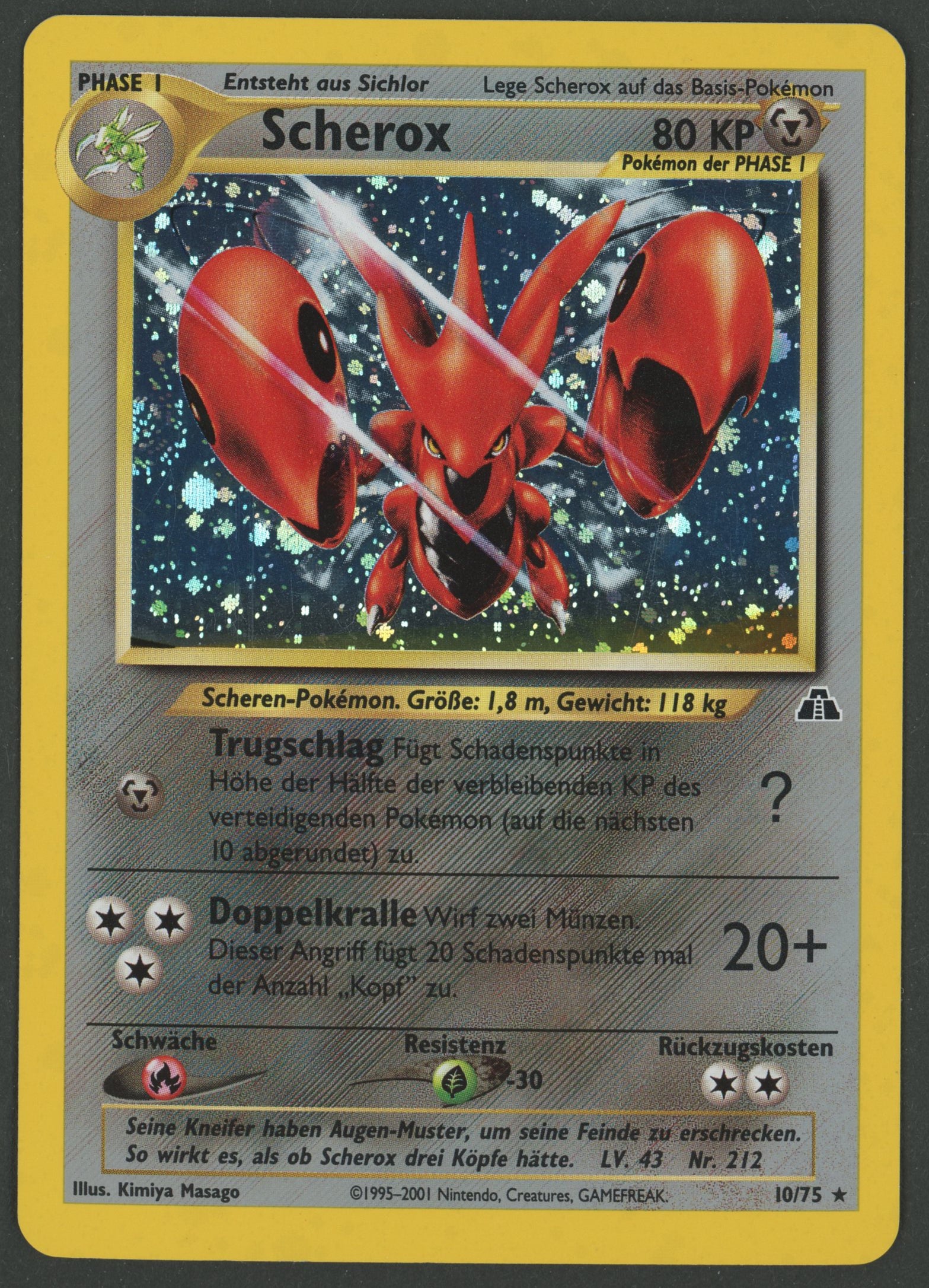 Scherox Holo 10/75 Neo Discovery deutsch