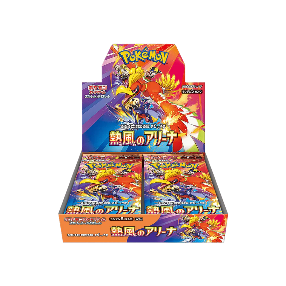 Japanische Pokémon Heat Wave Arena SV9a Booster Box mit 30 Packs