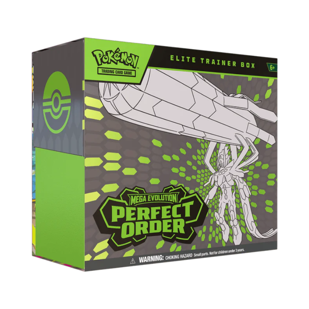 Pokémon Perfect Order Elite Trainer Box mit Tyrunt Full-Art-Promo