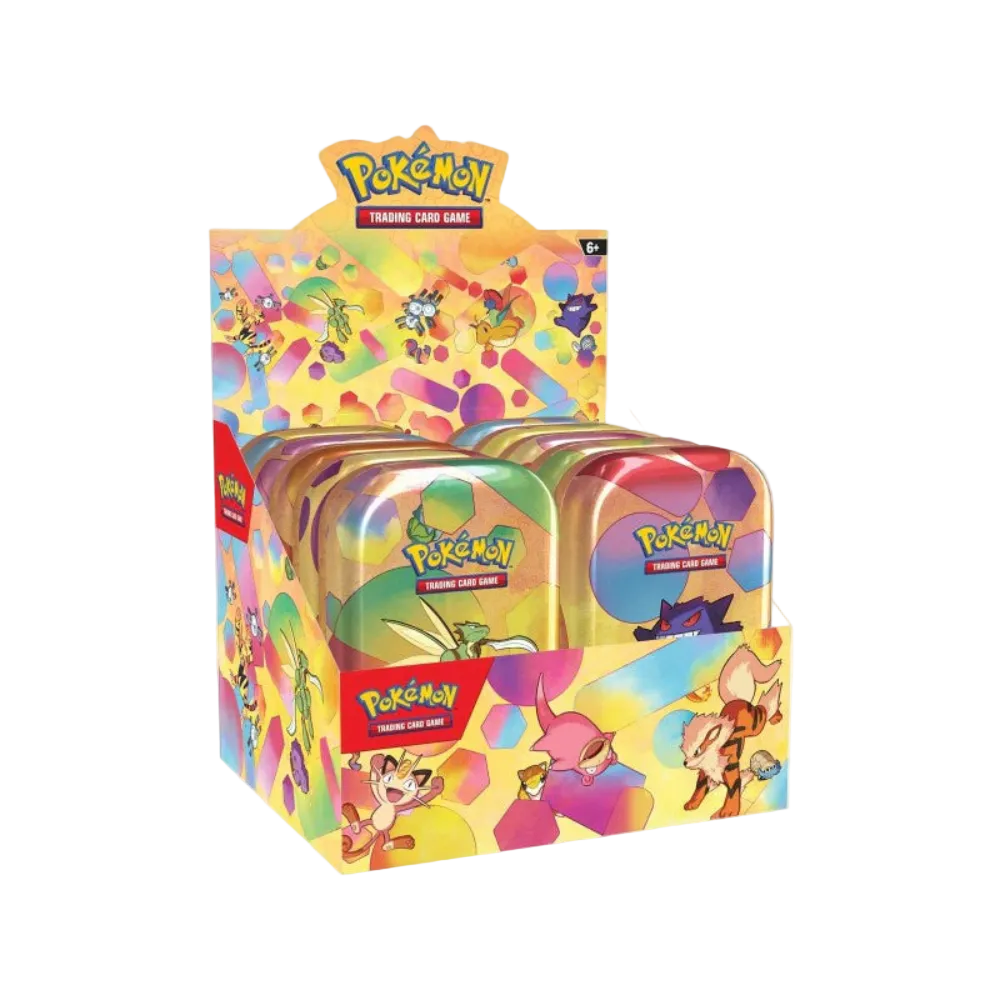 Pokémon Scarlet and Violet 151 Mini Tin Display mit 10 Tins
